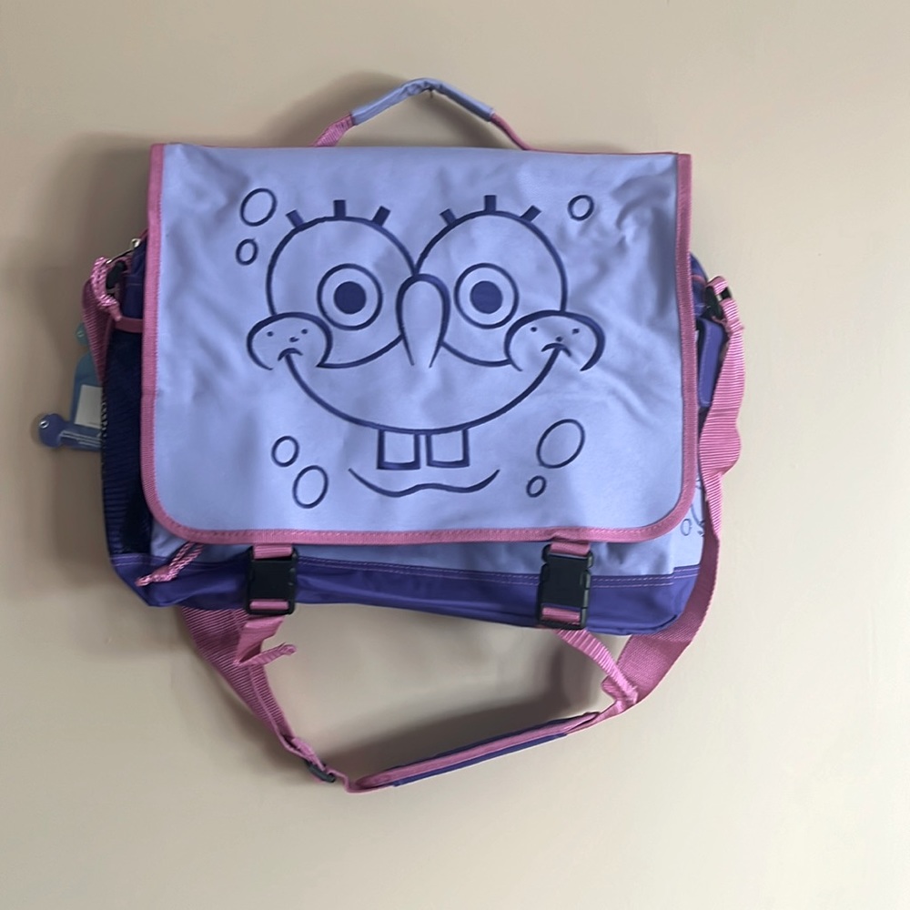 New SpongeBob SquarePants Crossbody Messenger Bag Tags attached Old Stock